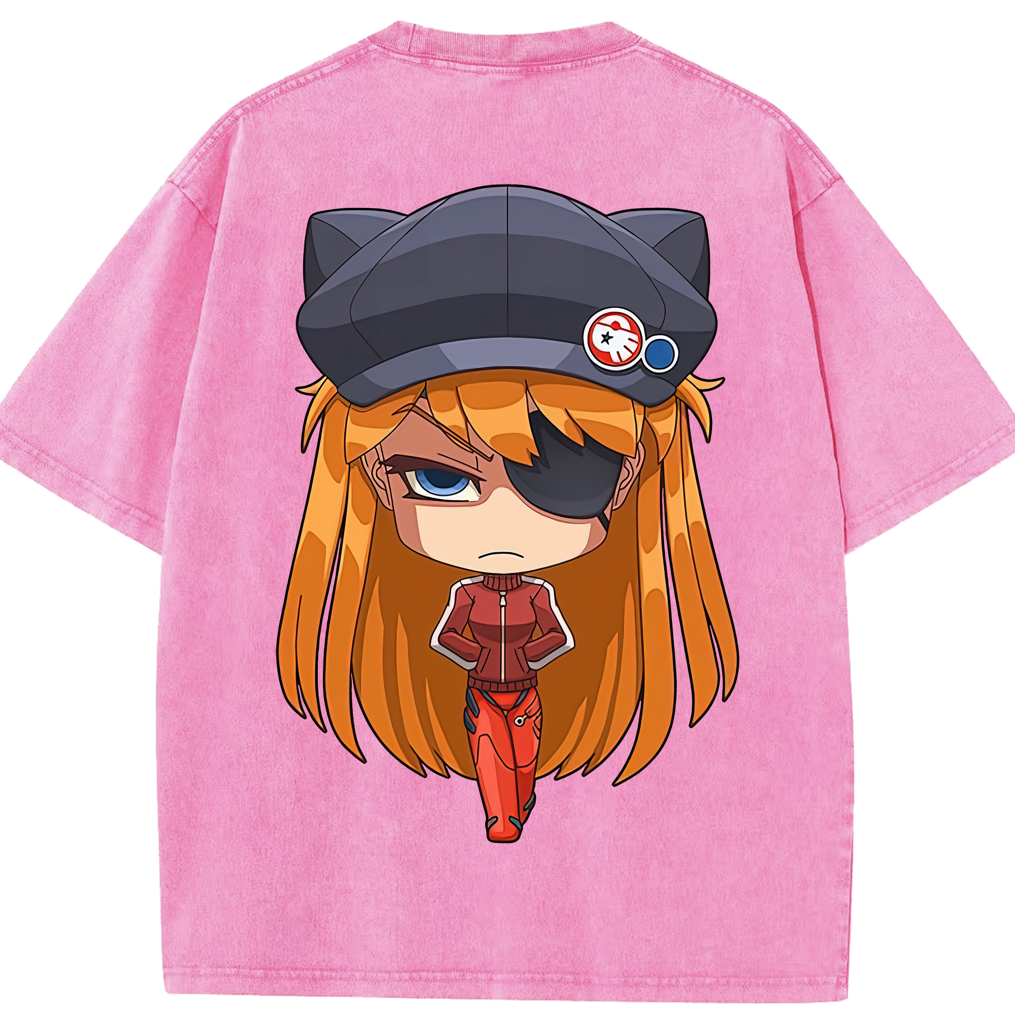 （画像用） EVA 新世紀エヴァンゲリオン 綿100% ヴィンテージ風 半袖Tシャツ（背面プリント）